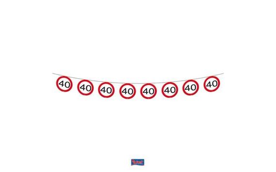 TRAFFIC SIGN GARLAND 40, 12 M