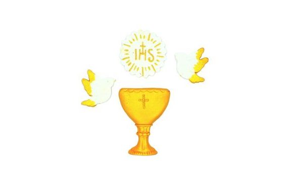 PRVÉ SVÄTÉ PRIJÍMANIE – KALICH A HOLUBICA (CUKROVÁ DEKORÁCIA)