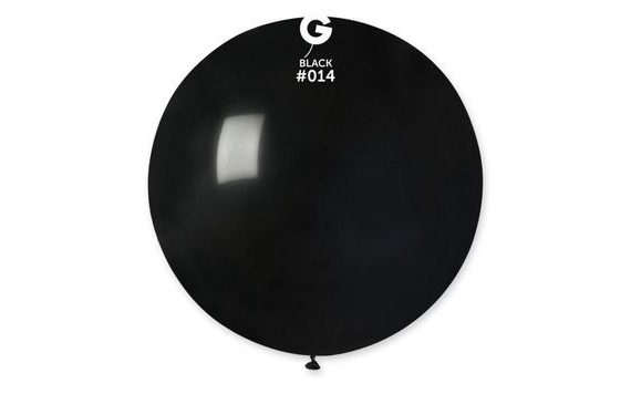 BLACK LATEX BALLOON 80 CM - 1 PIECE