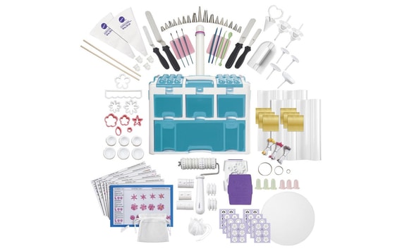 WILTON ULTIMATE DECORATING SET - SZERVEZŐ 263 DARAB ÉDESIPARI ESZKÖZ ÉS ESZKÖZ SEGÍTSÉGÉVEL