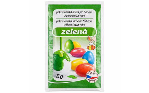 POTRAVINÁŘSKÁ BARVA NA VAJÍČKA ZELENÁ 5 G