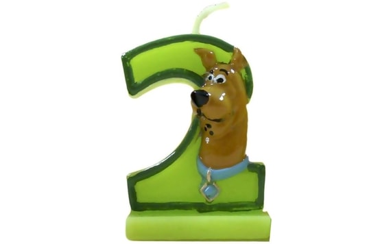 SCOOBY DOO BIRTHDAY CAKE CANDLE - NUMBER 2