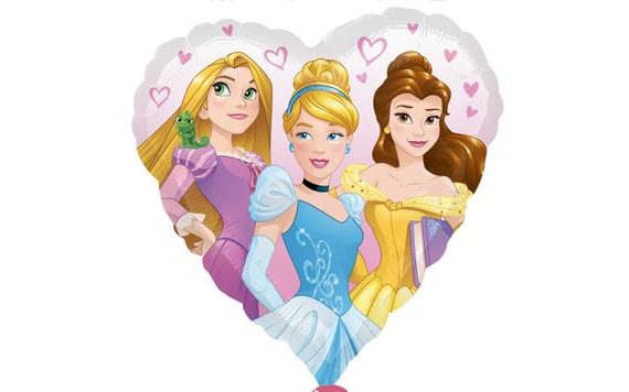 PRINCESS HEART BALLOON 43 CM