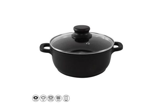 HRNEC GRANDE PR. 24 CM SKLENĚNÁ POKLICE
