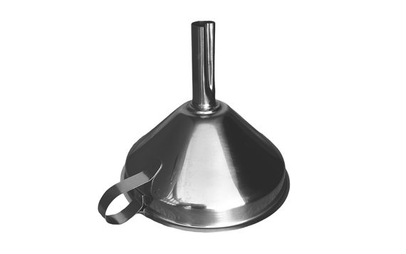 STAINLESS STEEL FUNNEL - FUNNEL - DIAMETER 12,5 CM