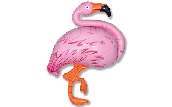 FÓLIÁS LÉGGÖMB PLÜSS FLAMINGÓ 76 CM