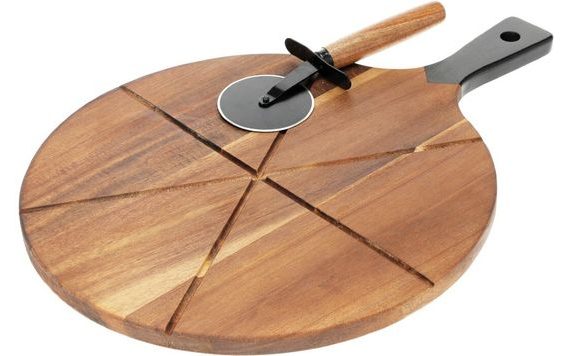 KRÁJECIE PRKÉNKO NA PIZZU Z AKÁCIOVÉHO DREVA
