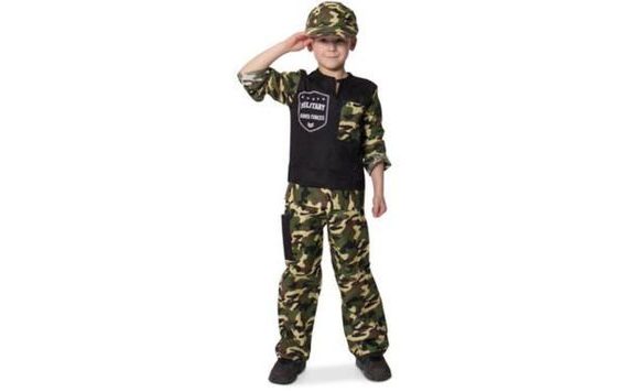 ARMY COSTUME CHILD SOLDIER 9-11YRS, 140-158CM