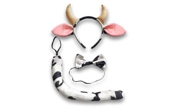 BLOOD SET (HEADBAND WITH HORNS, TAIL AND BOW TIE)