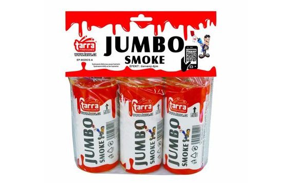 PIROS FÜSTBOMBÁK - JUMBO SMOKE - 3 DB - 16/3 SZAKÍTÓ BIZTOSÍTÉK