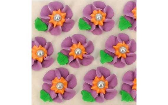 CUKROVÉ DEKORÁCIE – VEĽKÉ KVETY NA PLATÍČKU 14