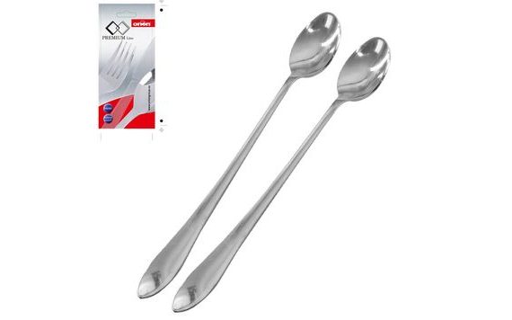 PUNTO STAINLESS STEEL COCKTAIL SPOONS - SET OF 2