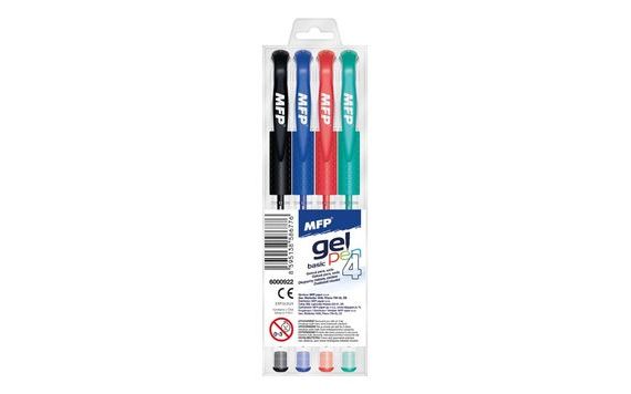 GEL PEN SET OF 4 GS1038-4 6000922