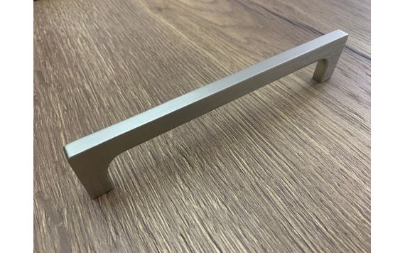 HANDLE RADOS - ALUMINIUM EFFECT STAINLESS STEEL - 16 CM PITCH