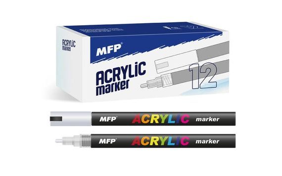 AKRYLOVÝ POPISOVAČ 4MM - STŘÍBRNÝ 6410822