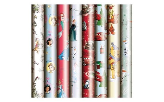 WRAPPING PAPER - CHRISTMAS DISNEY MOTIFS - ROLL 200X70 CM