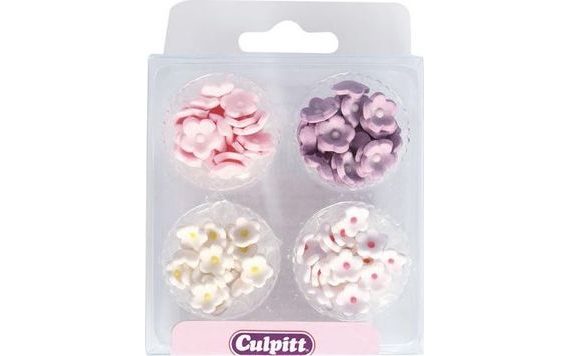 CULPITT SUGAR DECORATIONS MINI FLOWERS ASSORTED PK/100