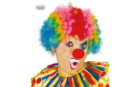COLORFUL CURLY AFRO WIG - CLOWN