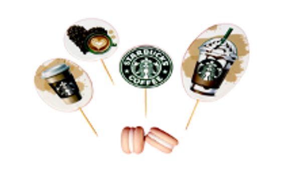 SADA STARBUCKS – CUKROVÉ A OBLÁTKOVÉ DEKORÁCIE