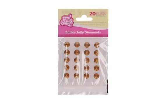 EHETŐ GYÉMÁNTOK 20 DB ARANY - FUNCAKES