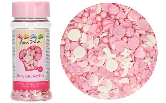 FUNCAKES SPRINKLE MEDLEY -BABY GIRL- 50G