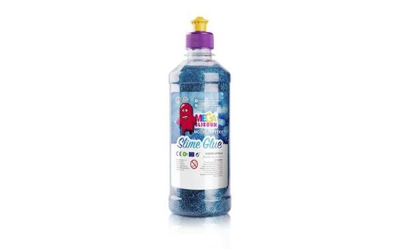 MEGASLIZOUN - PVA SLIZOVÉ LEPIDLO MODRÉ TŘPYTKY 500ML