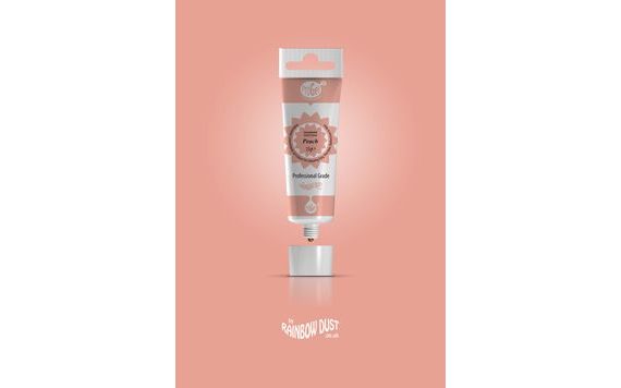 PEACH PROGEL - PROFESIONÁLNÍ POTRAVINÁŘSKÁ GELOVÁ BARVA V TUBĚ (MERUŇKOVÁ) - EXPIRACE 31.5.2018