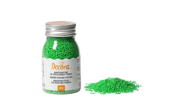 CUKROVÉ ZDOBENÍ TYČINKY ZELENÉ 90 G