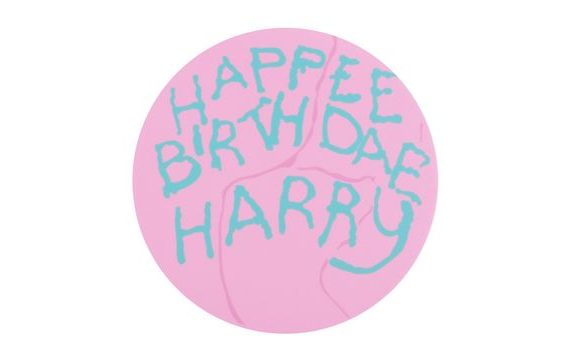 HARRY POTTER "HAPPEE BIRTHDAE" HAGRID EDIBLE SUGAR CAKE TOPPER - 20 CM