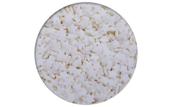 CONFECTIONERY DECORATING STARS WHITE 50 G