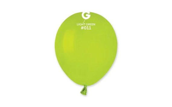 BALÓNEK LATEXOVÝ MINI - 13 CM – SVĚTLE ZELENÁ - LIMETKA - 1 KS