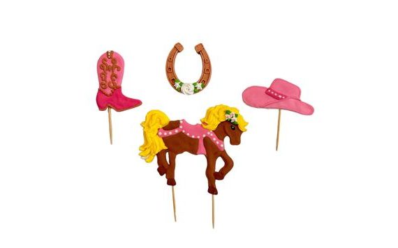 CAKE TOPPER – PINK HORSE