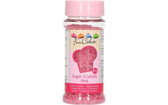 Rózsaszín dekoratív kristálycukor - 80g - FunCakes - Cukor dekoráció - Cukor  kristályok - Cukrászati dekoráció és szórás, Ehető dekoráció, Alapanyagok -  Cukrász világ