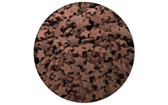 BROWN SUGAR SPRINKLE STARS DECORATION WITH COCOA 50 G