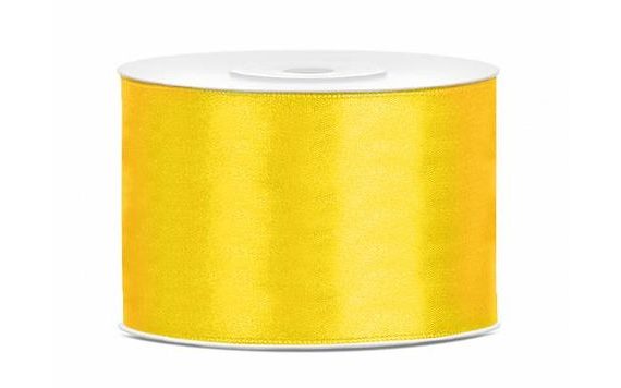 SATIN RIBBON YELLOW - 50 MM / 25 M