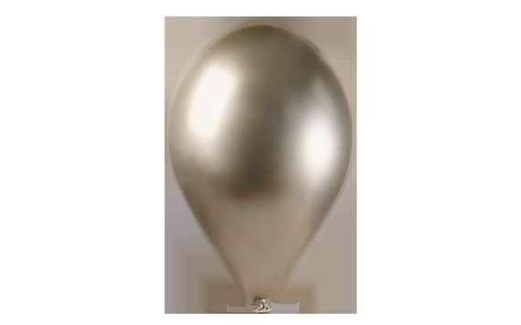 BALÓNKY CHROMOVANÉ 50 KS PROSECCO LESKLÉ - 33 CM