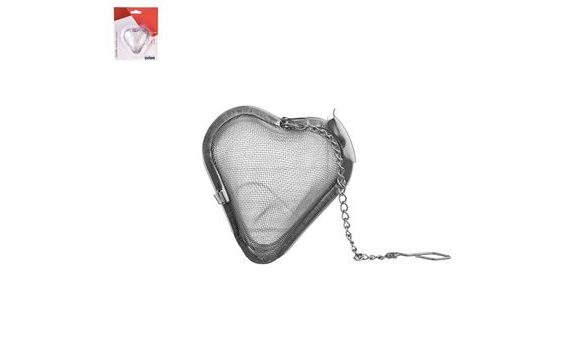 STAINLESS STEEL HEART TEA INFUSER 5.5X5.5 CM