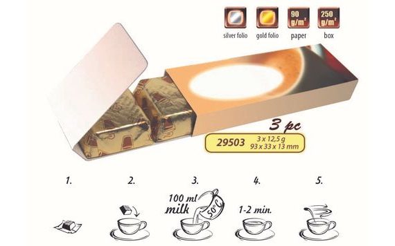 PROMOTIONAL HOT CHOCOLATE (3 PCS) IN A BRANDED GIFT BOX WITH YOUR DESIGN/LOGO – FROM 100 PCS
