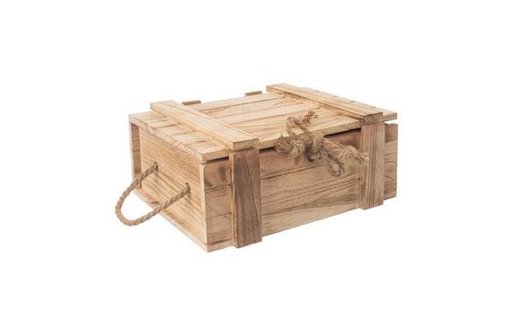 GIFT CHEST WOODEN 30X21X12 CM