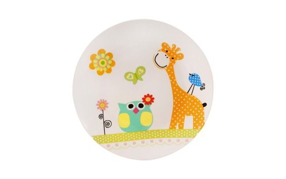 CHILDREN'S SHALLOW PLATE GIRAFFE 21 CM