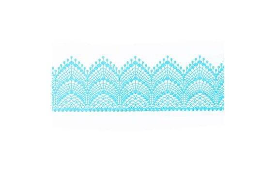 BLUE SUGAR LACE - WIDTH 6 CM