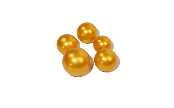 ŽELATINOVÉ KOULE – ZLATÉ (5 KUSŮ)