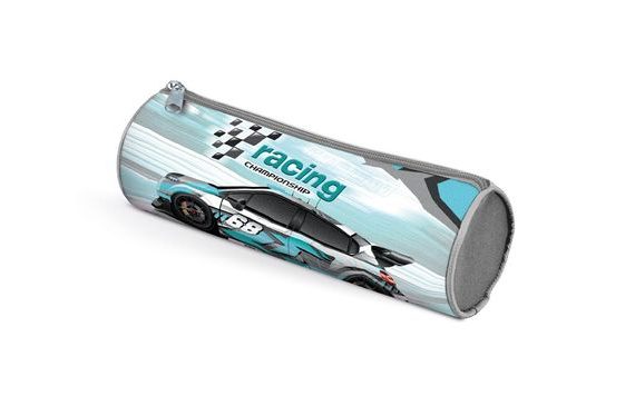 PENCIL CASE CYLINDRICAL - CAR - RACING