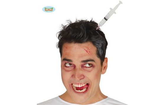 SYRINGE IN HEAD HEADBAND