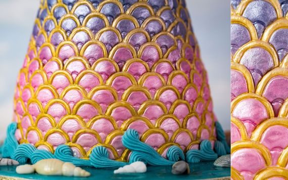 SILIKONOVÁ FORMIČKA ŠUPINY MOŘSKÉ PANNY - MERMAID SCALES