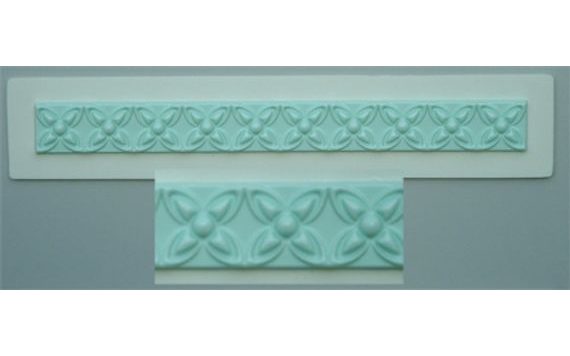 SILICONE MOULD BORDER PATTERNED