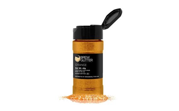 EDIBLE GLITTER FOR DRINKS - ORANGE - ORANGE PURPLE BREW GLITTER® - 45 G