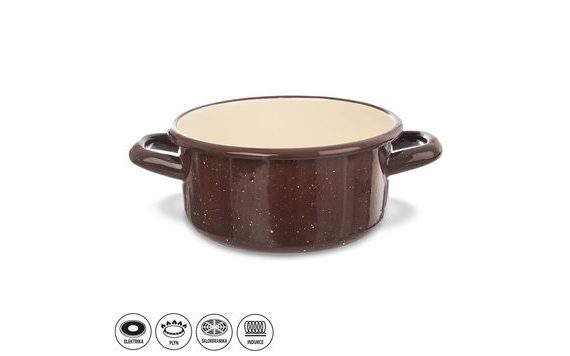 BROWN ZOMÁNCOZOTT LÁBAS 1 L TM2