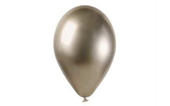 BALÓNEK CHROMOVANÝ 1 KS LESKLÝ PROSECCO - 33 CM