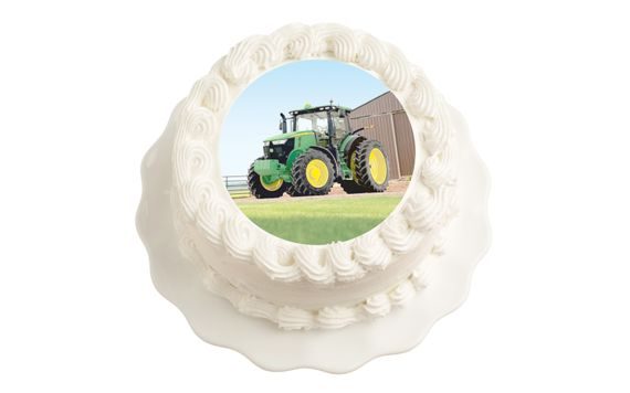 EDIBLE PAPER TRACTOR JOHN DEER - 20 CM